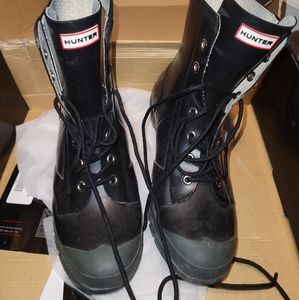 Hunter lace up rain boots